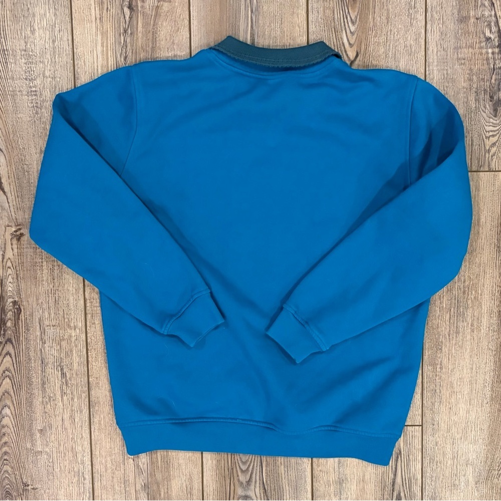 Northern Reflections Noel Bird Collared Sweatshirt Blue Sz S Holiday Vintage - Picture 3 of 9